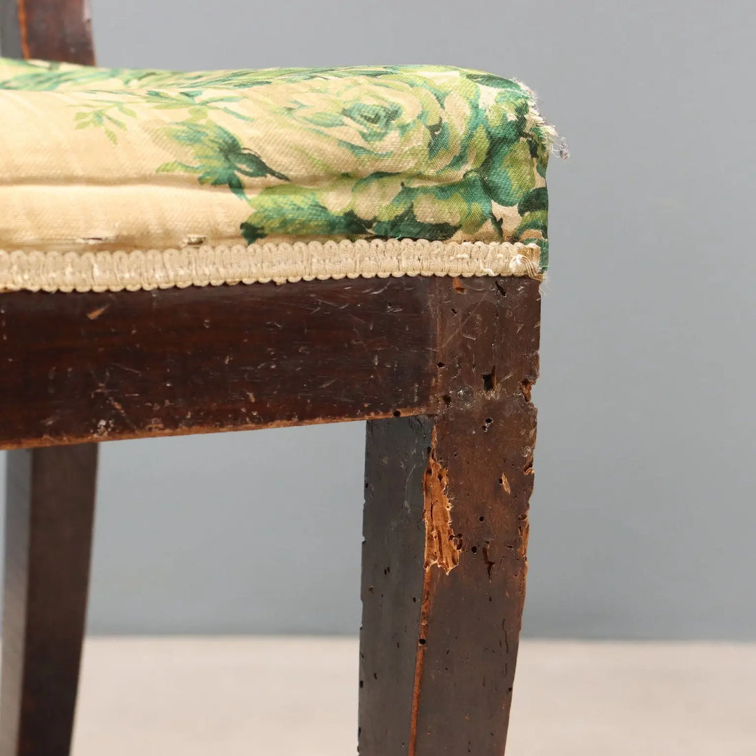Antique Chairs Directoire Walnut Fabric Italy XIX Century - Italy, Mid XIX Century | Antiques | Seating