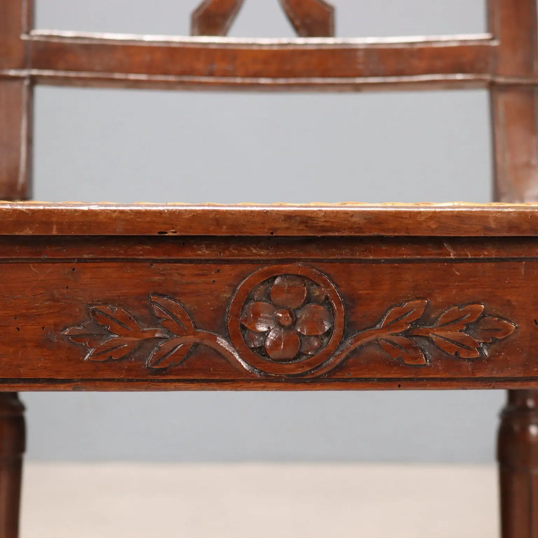 Antique Armchair Neoclassical Walnut Fabric Italy XVIII Century - Italy, XIX Century | Antiques | Seating