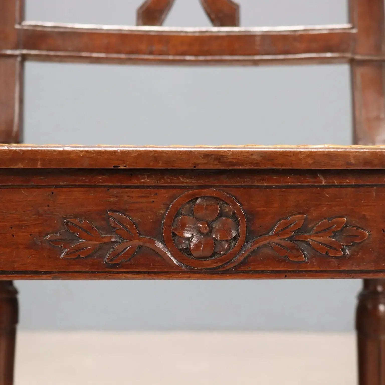 Antique Armchair Neoclassical Walnut Fabric Italy XVIII Century - Italy, XIX Century | Antiques | Seating