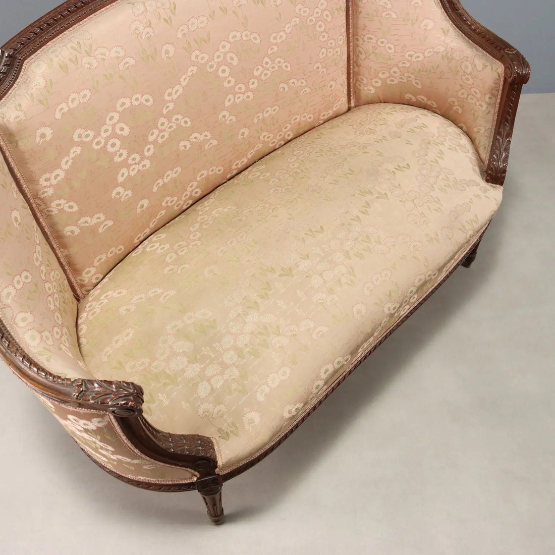 Antique Sofa Neoclassical Style Walnut Carvings XIX Century - Italy, Late XIX Century | Antiques | Seating