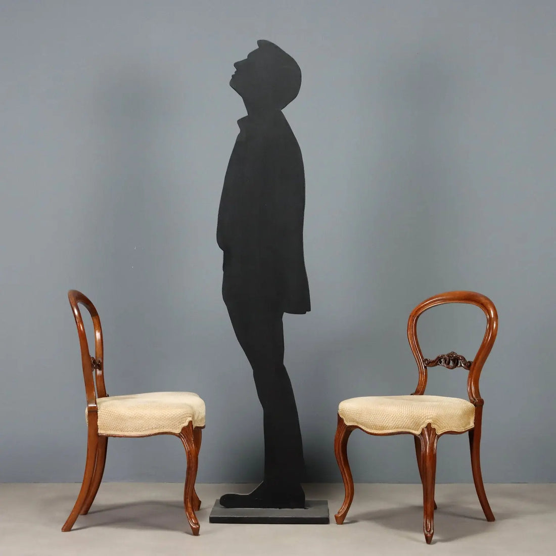 Antique Chairs Walnut Fabric Padding Italy Mid XIX Century - Italy, Mid XIX Century | Antiques | Seating