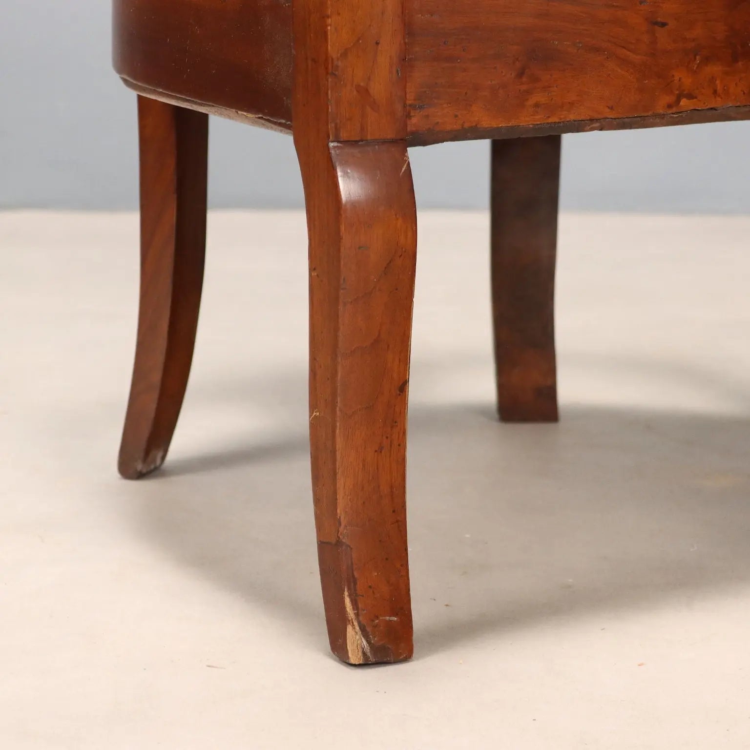 Antique Chair Charles X Walnut Fabric Italy Mid XIX Century - Italy, Mid XIX Century | Antiques | Seating