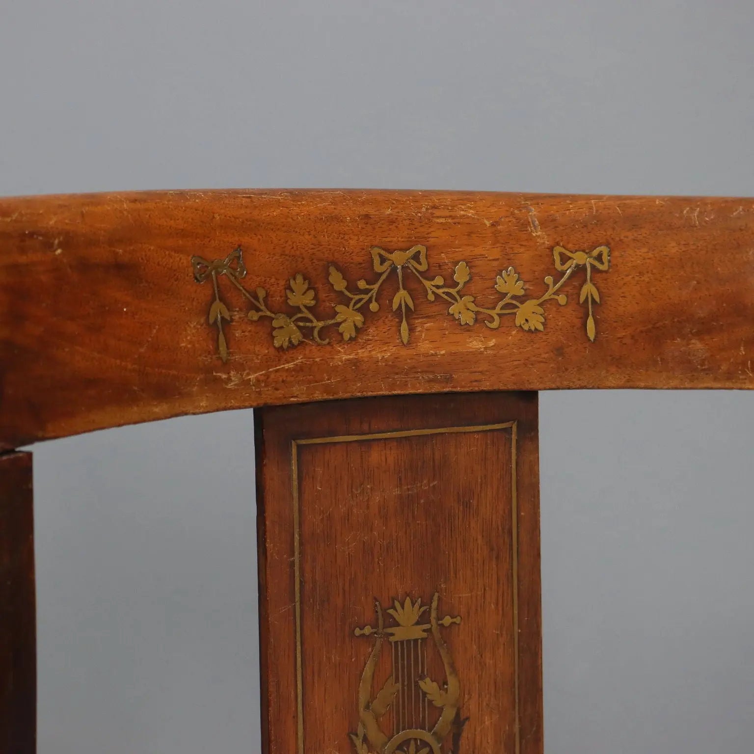 Antique Chairs Charles X Walnut Gilded Metal Italy XIX Century - Lombardy, Early XIX Century | Antiques | Seating