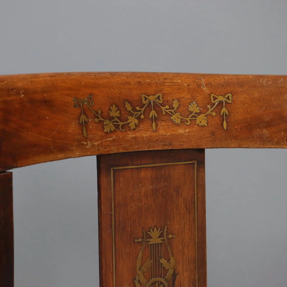 Antique Chairs Charles X Walnut Gilded Metal Italy XIX Century - Lombardy, Early XIX Century | Antiques | Seating