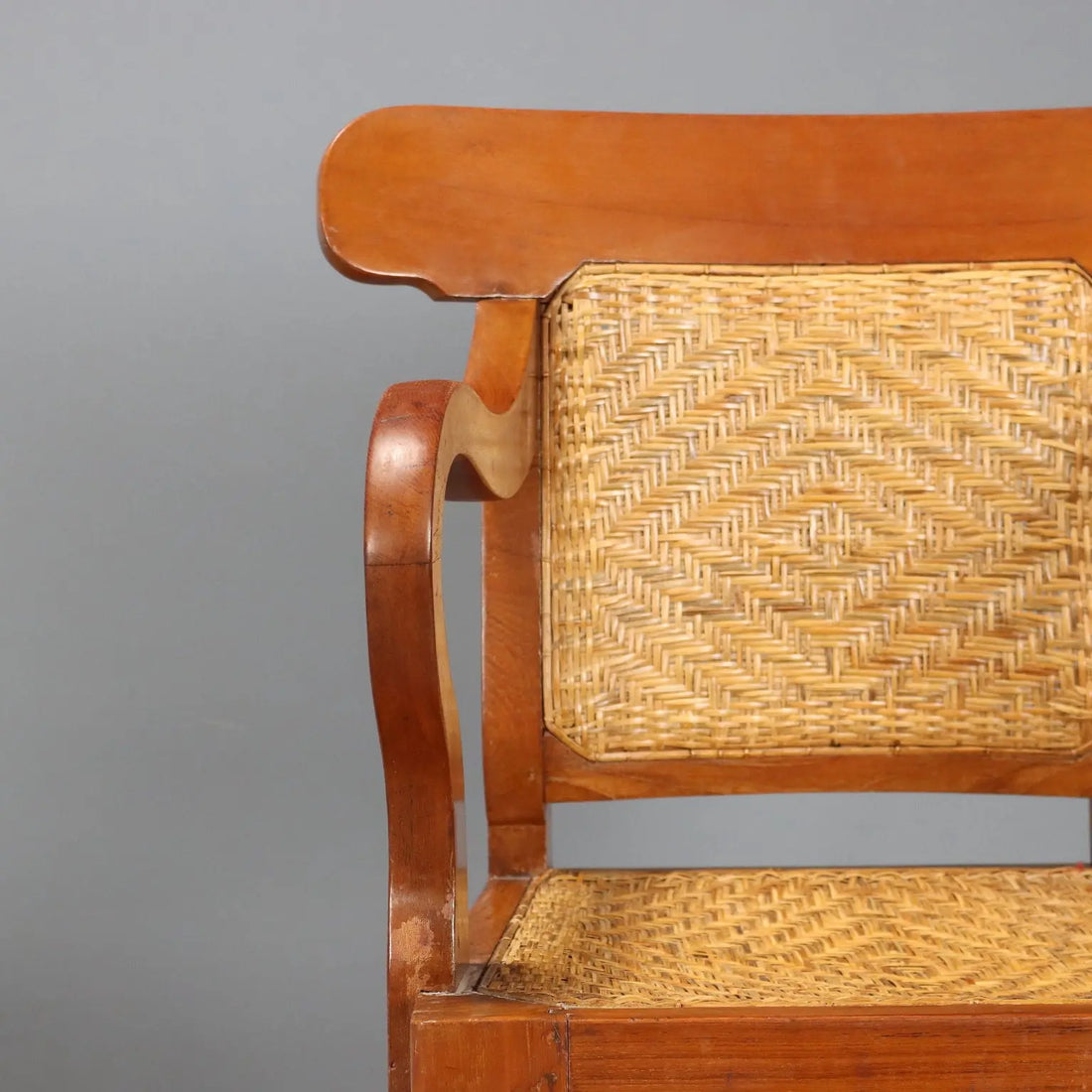 Antique Armchairs Teak Straw United Kingdom XIX Century - England, Late XIX Century | Antiques | Seating