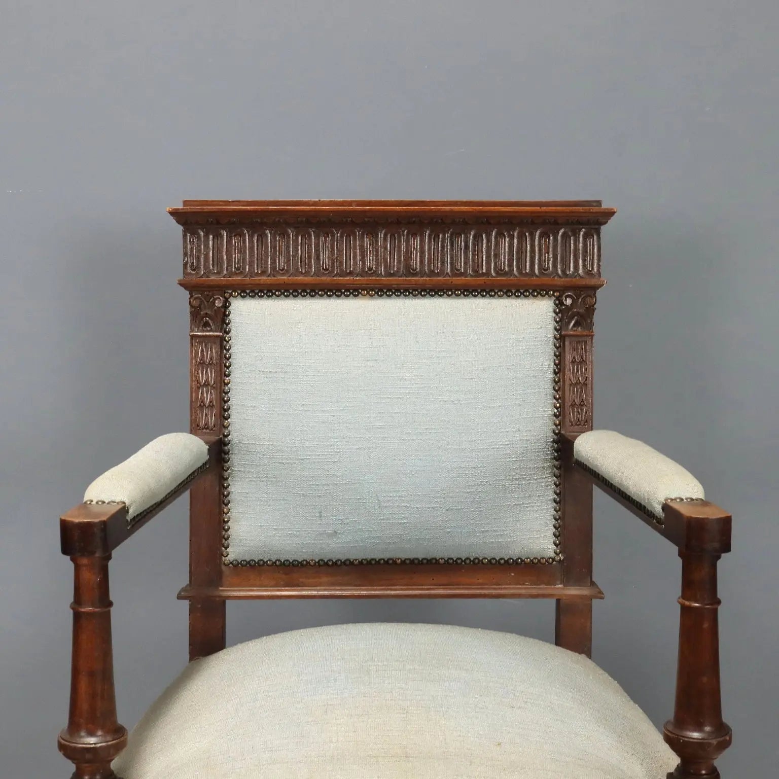 Antique Armchairs Neo-Baroque Walnut Fabric XIX Century - Italy, Late XIX Century | Antiques | Seating