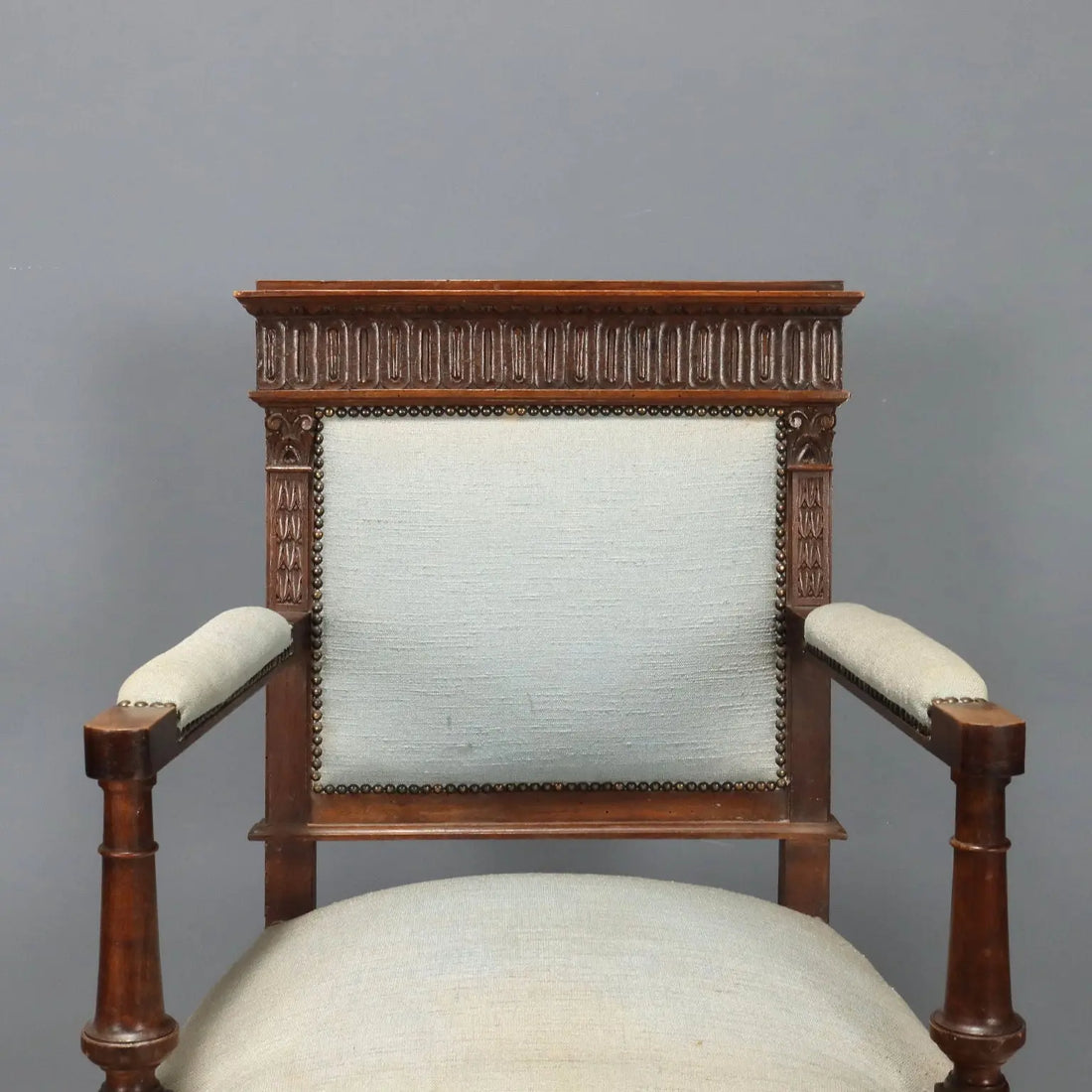 Antique Armchairs Neo-Baroque Walnut Fabric XIX Century - Italy, Late XIX Century | Antiques | Seating