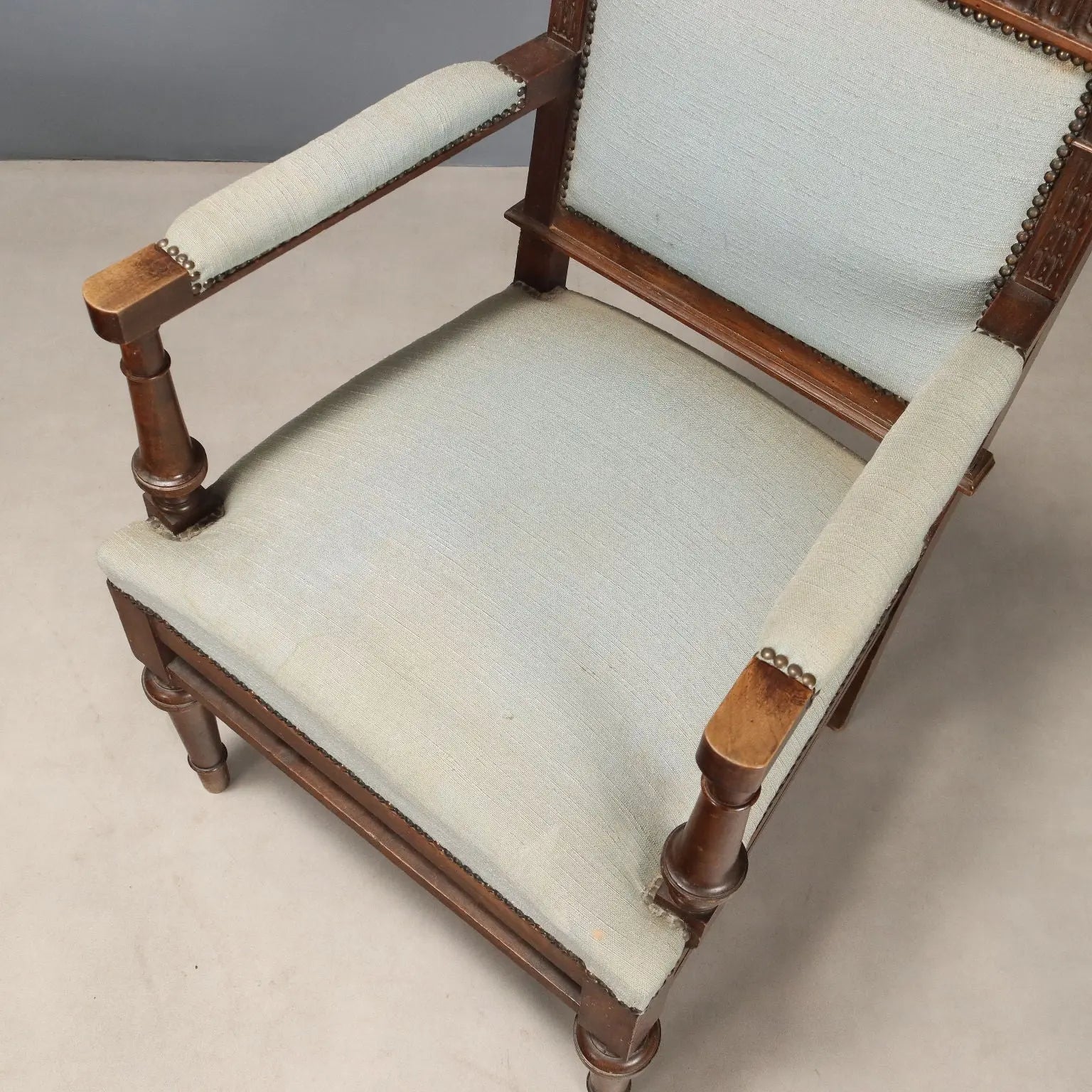 Antique Armchairs Neo-Baroque Walnut Fabric XIX Century - Italy, Late XIX Century | Antiques | Seating