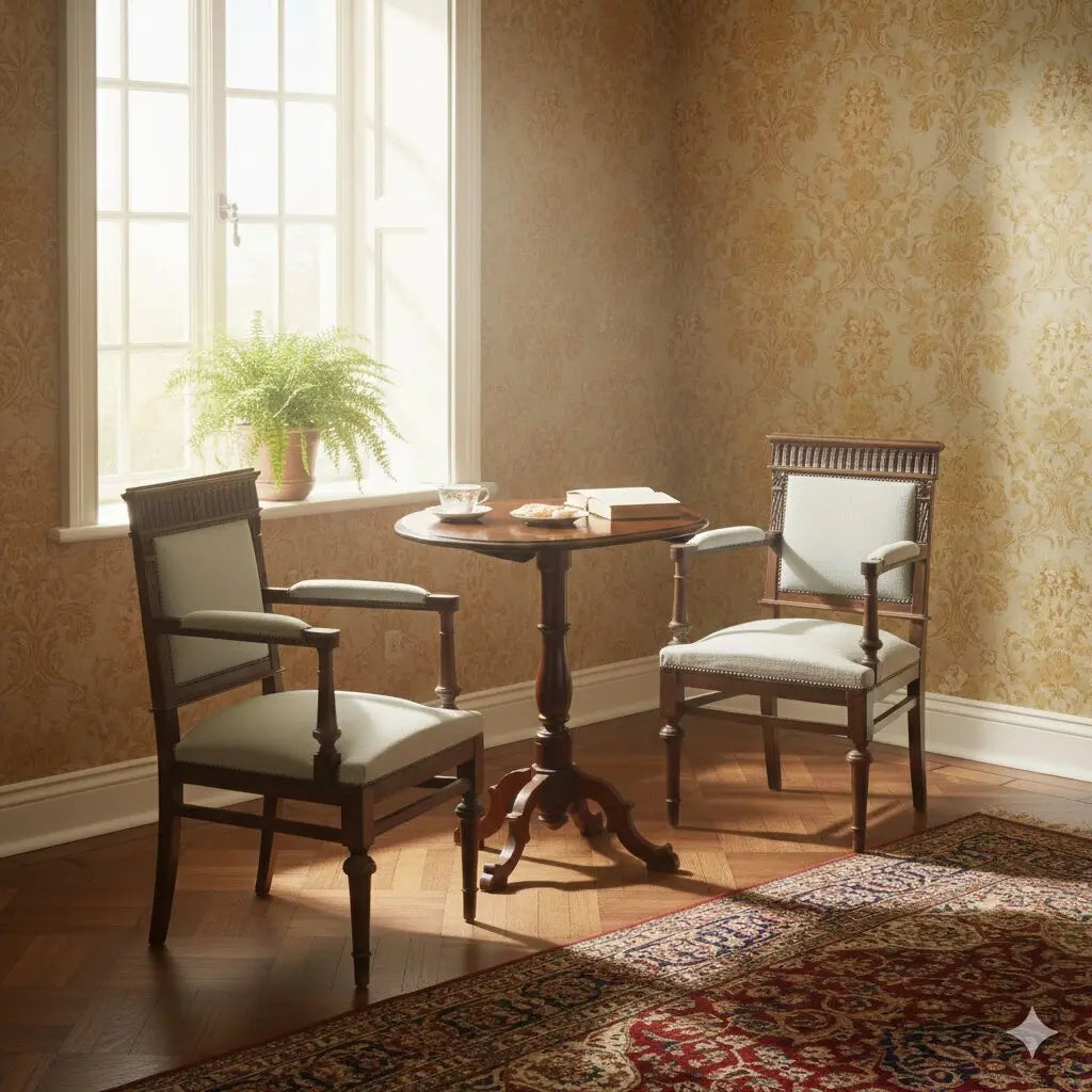 Antique Armchairs Neo-Baroque Walnut Fabric XIX Century - Italy, Late XIX Century | Antiques | Seating