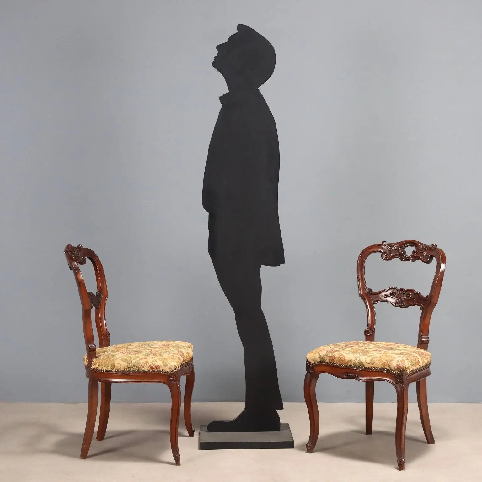 Antique Chairs Louis Philippe Walnut Fabric XIX Century - Italy, XIX Century | Antiques | Seating