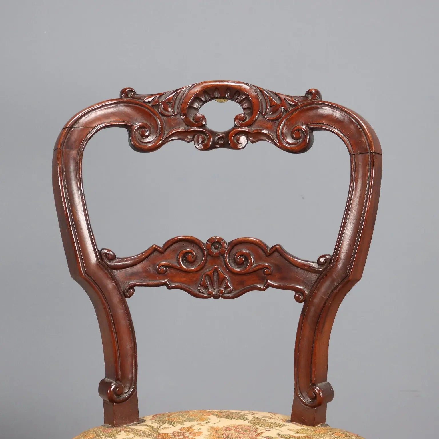 Antique Chairs Louis Philippe Walnut Fabric XIX Century - Italy, XIX Century | Antiques | Seating