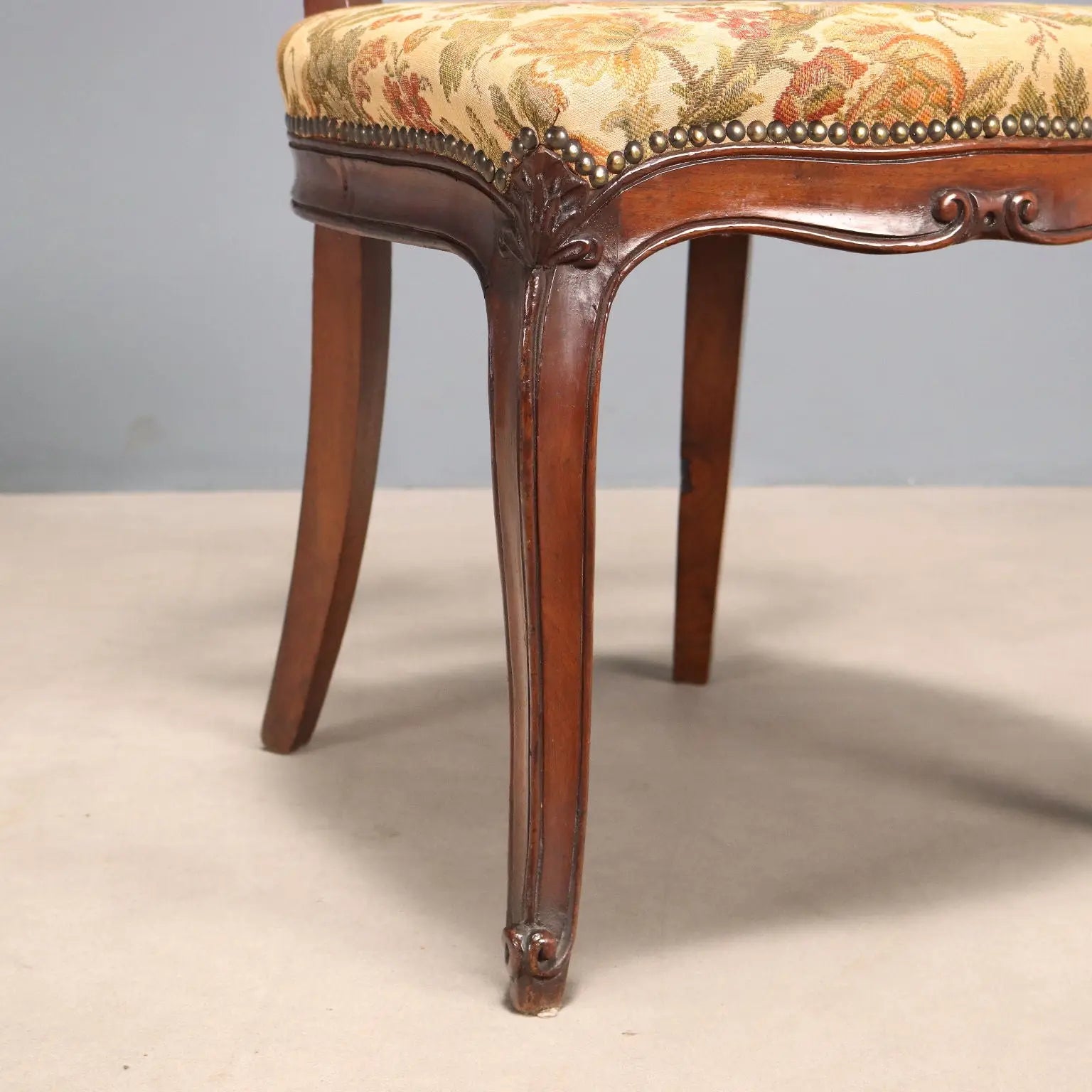 Antique Chairs Louis Philippe Walnut Fabric XIX Century - Italy, XIX Century | Antiques | Seating