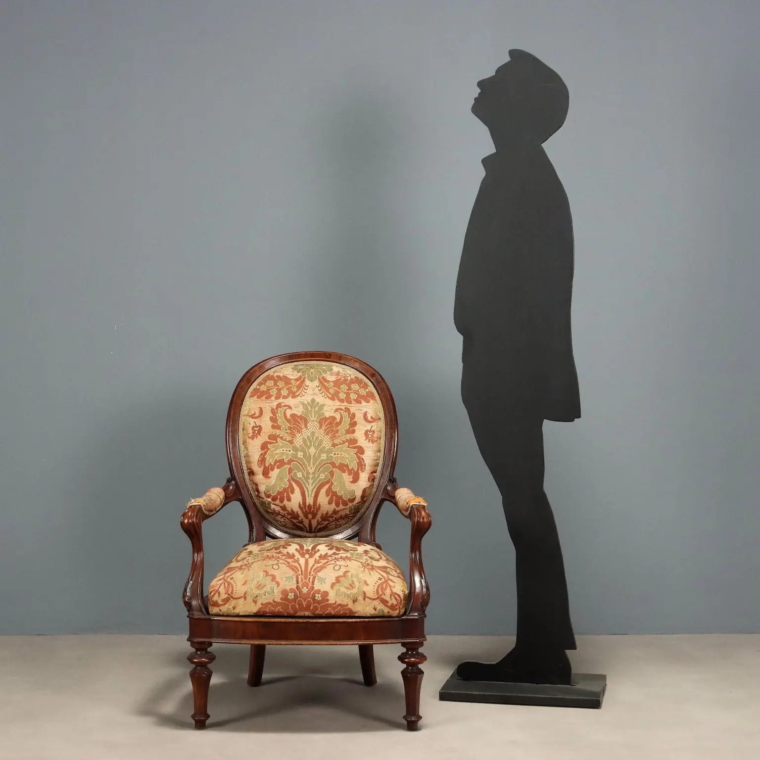 Luigi Filippo Armchair in Walnut - 19th Century
