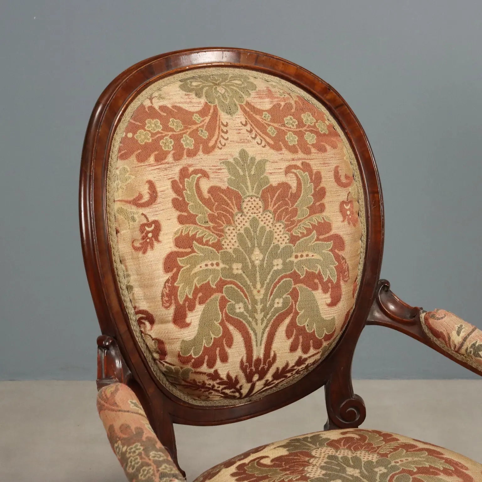 Luigi Filippo Armchair in Walnut - 19th Century