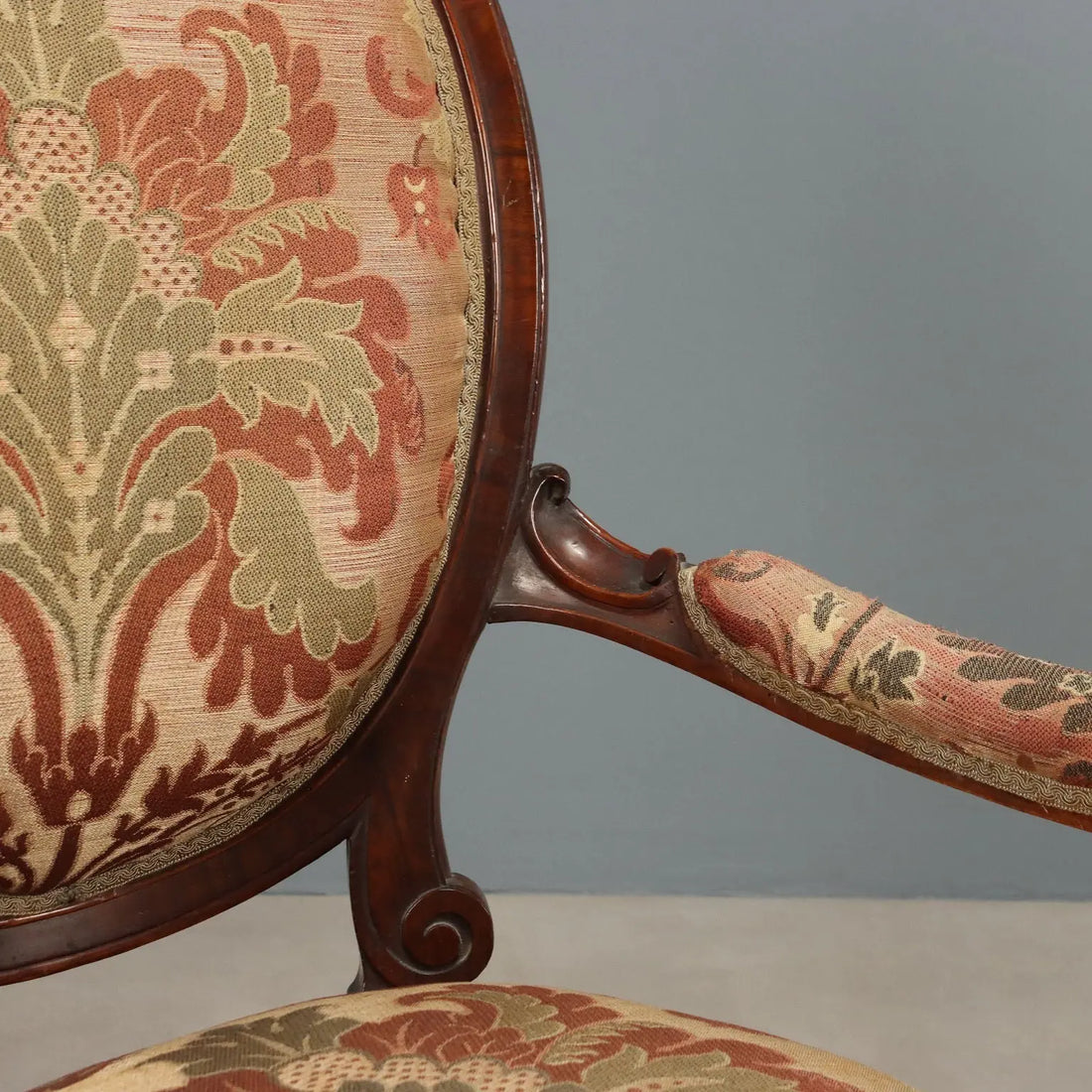 Luigi Filippo Armchair in Walnut - 19th Century