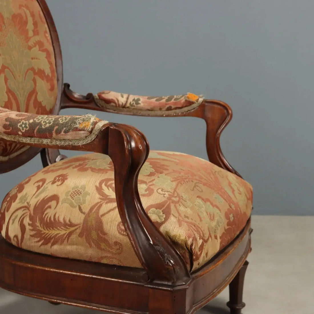 Luigi Filippo Armchair in Walnut - 19th Century