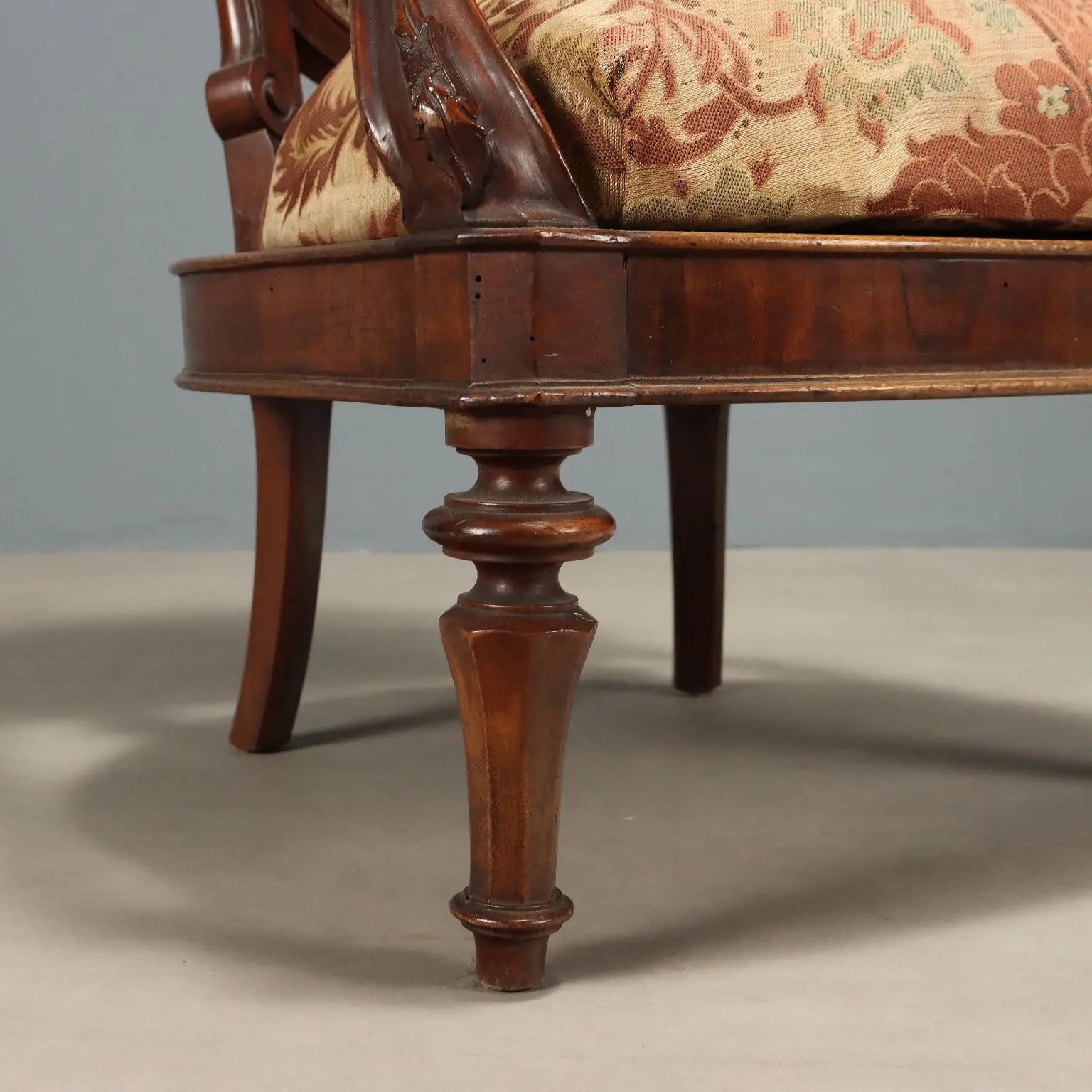 Luigi Filippo Armchair in Walnut - 19th Century