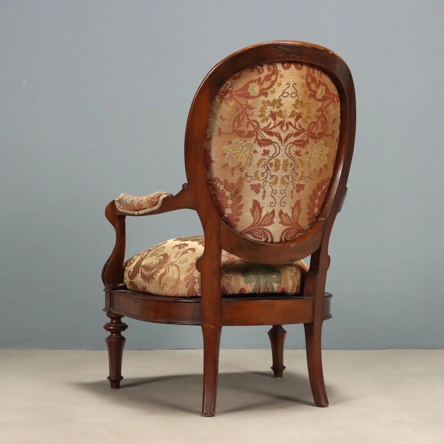 Luigi Filippo Armchair in Walnut - 19th Century