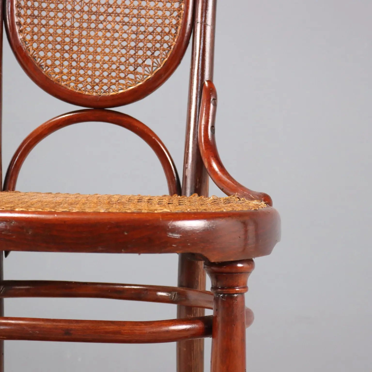 Thonet Chairs in Beech and Vienna Straw - Early 1900s