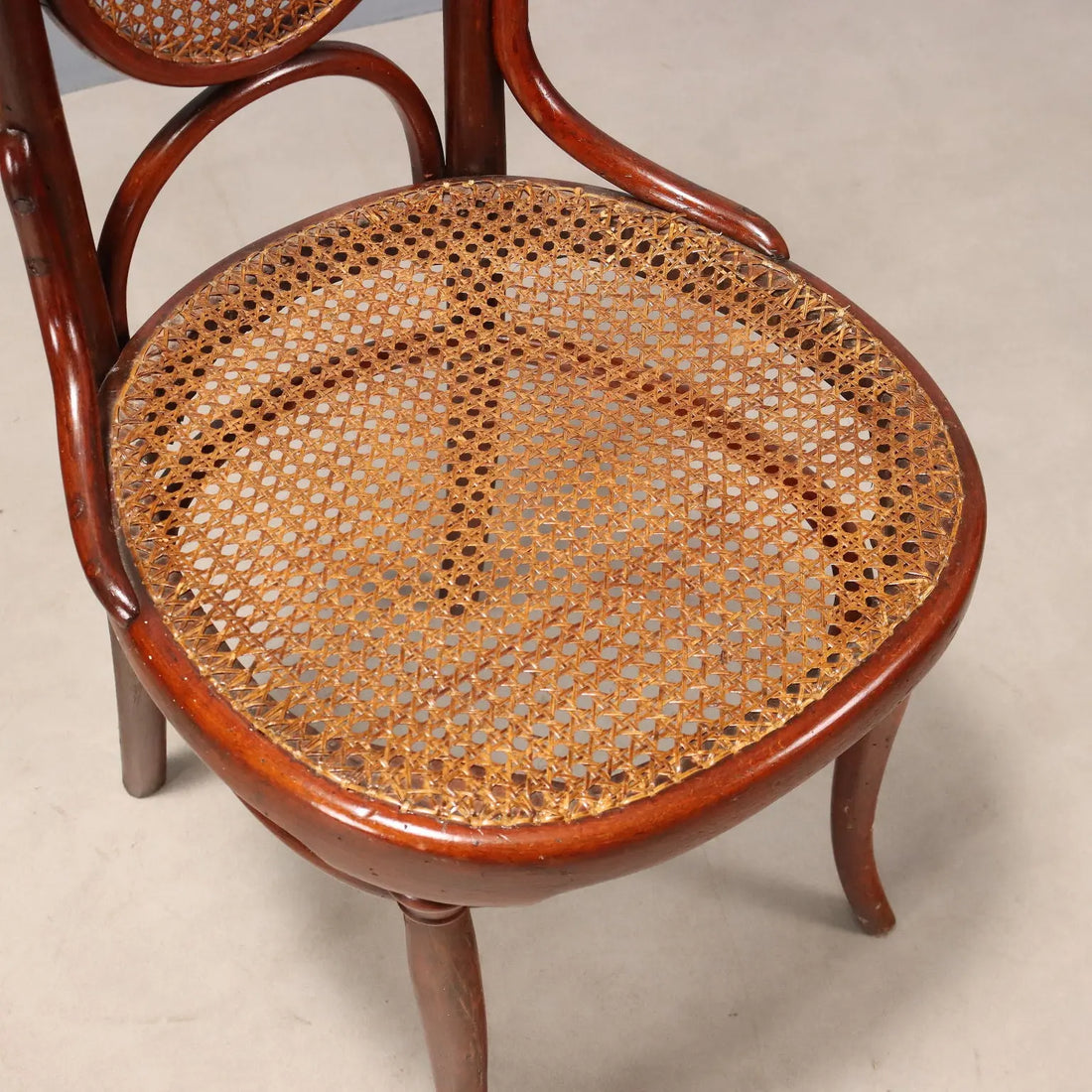 Thonet Chairs in Beech and Vienna Straw - Early 1900s