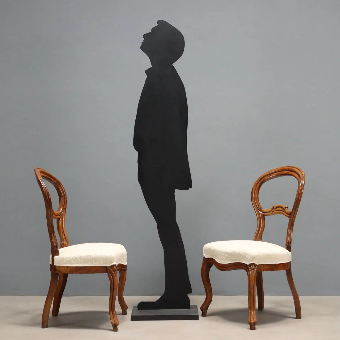 Group of Six Walnut Chairs in Louis Philippe Style
