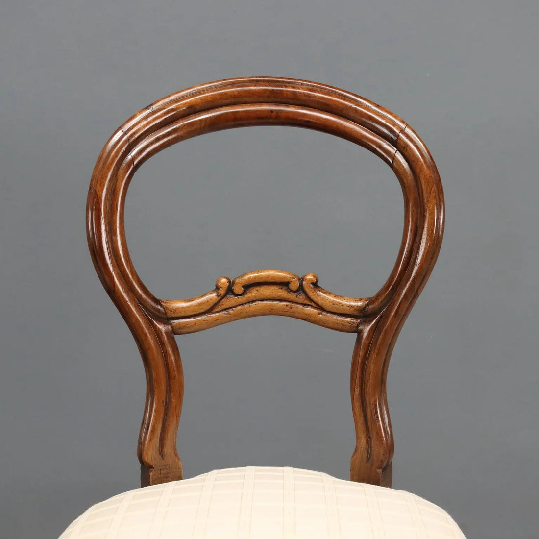 Group of Six Walnut Chairs in Louis Philippe Style