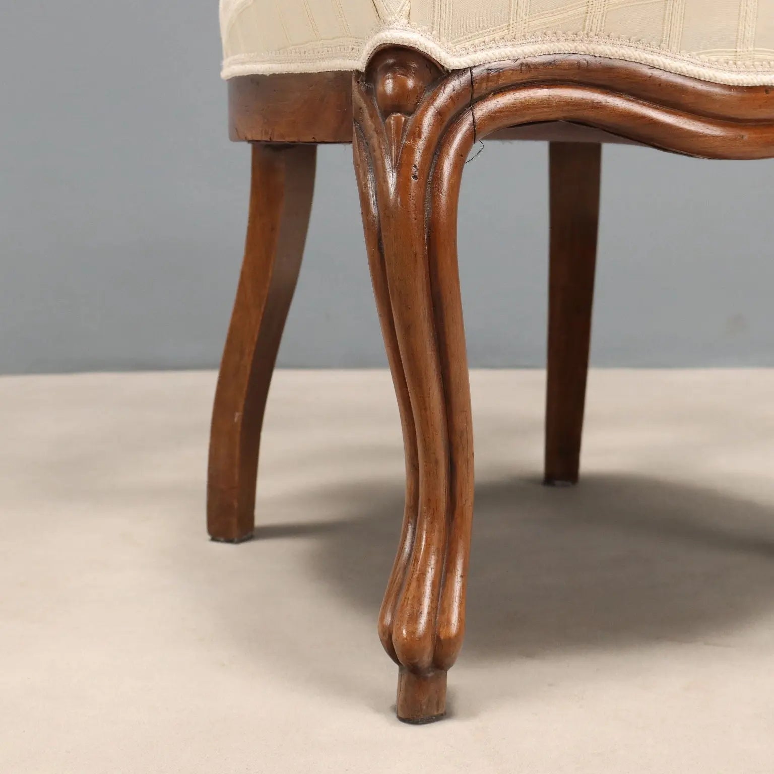 Group of Six Walnut Chairs in Louis Philippe Style