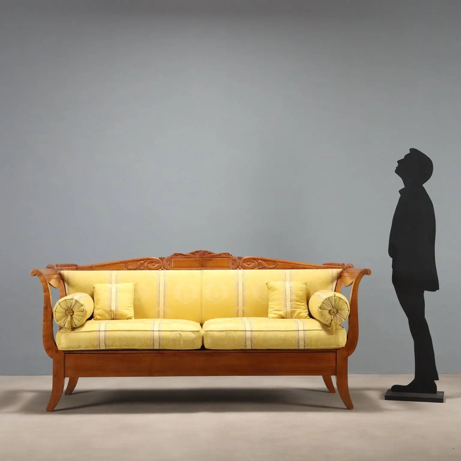 Luigi Filippo Sofa in Cherrywood - Mid-19th Century