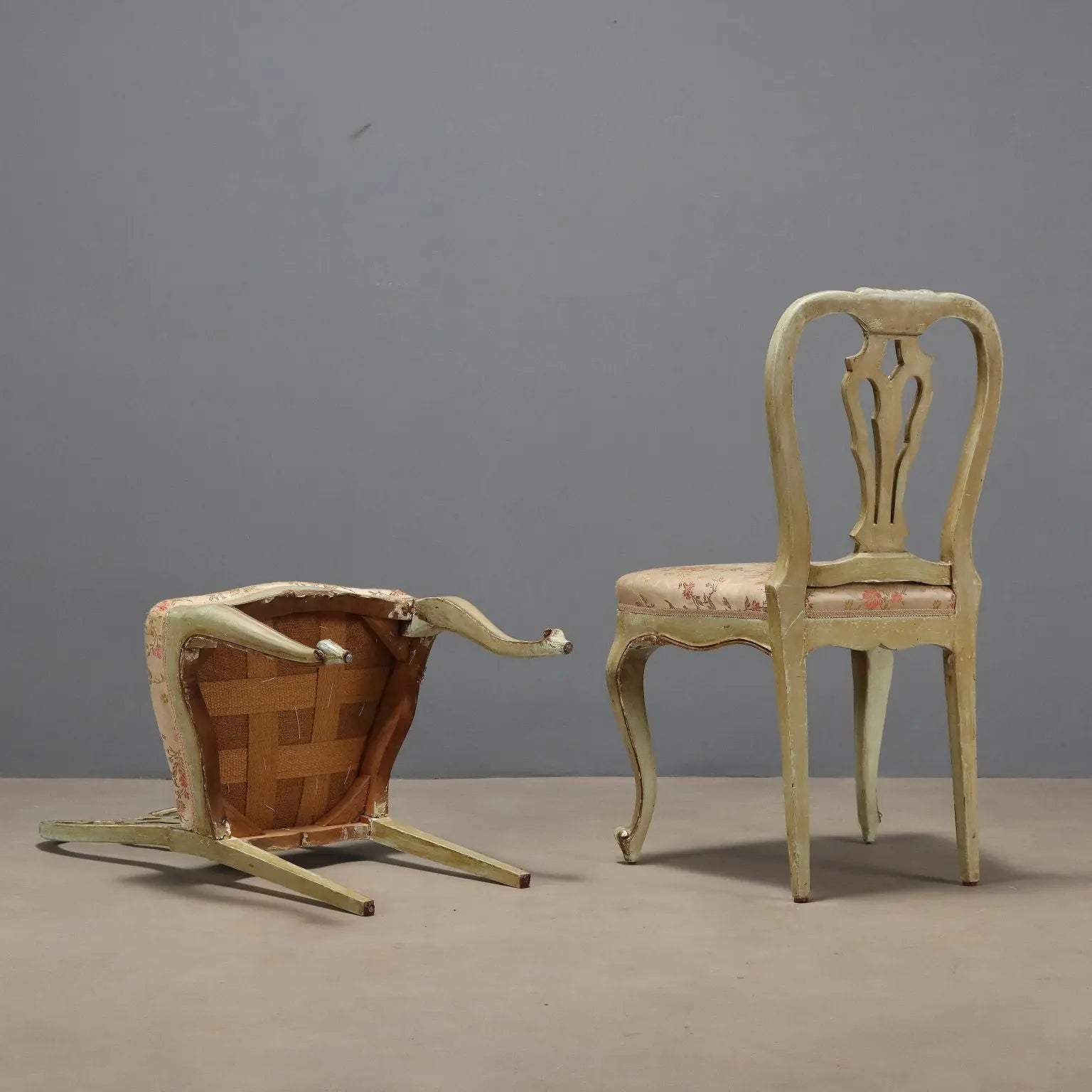 Lacquered Chairs in Barocchetto Style - 19th Century