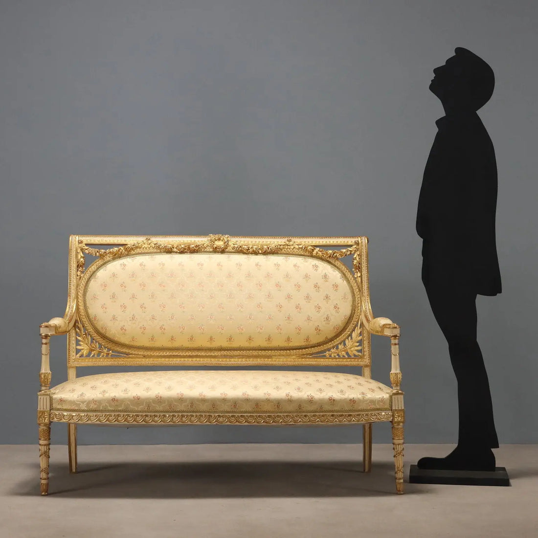 Antique Sofa Neoclassical Style Lacquered Wood Italy XIX Century - Italy, Late XIX Century | Antiques | Seating