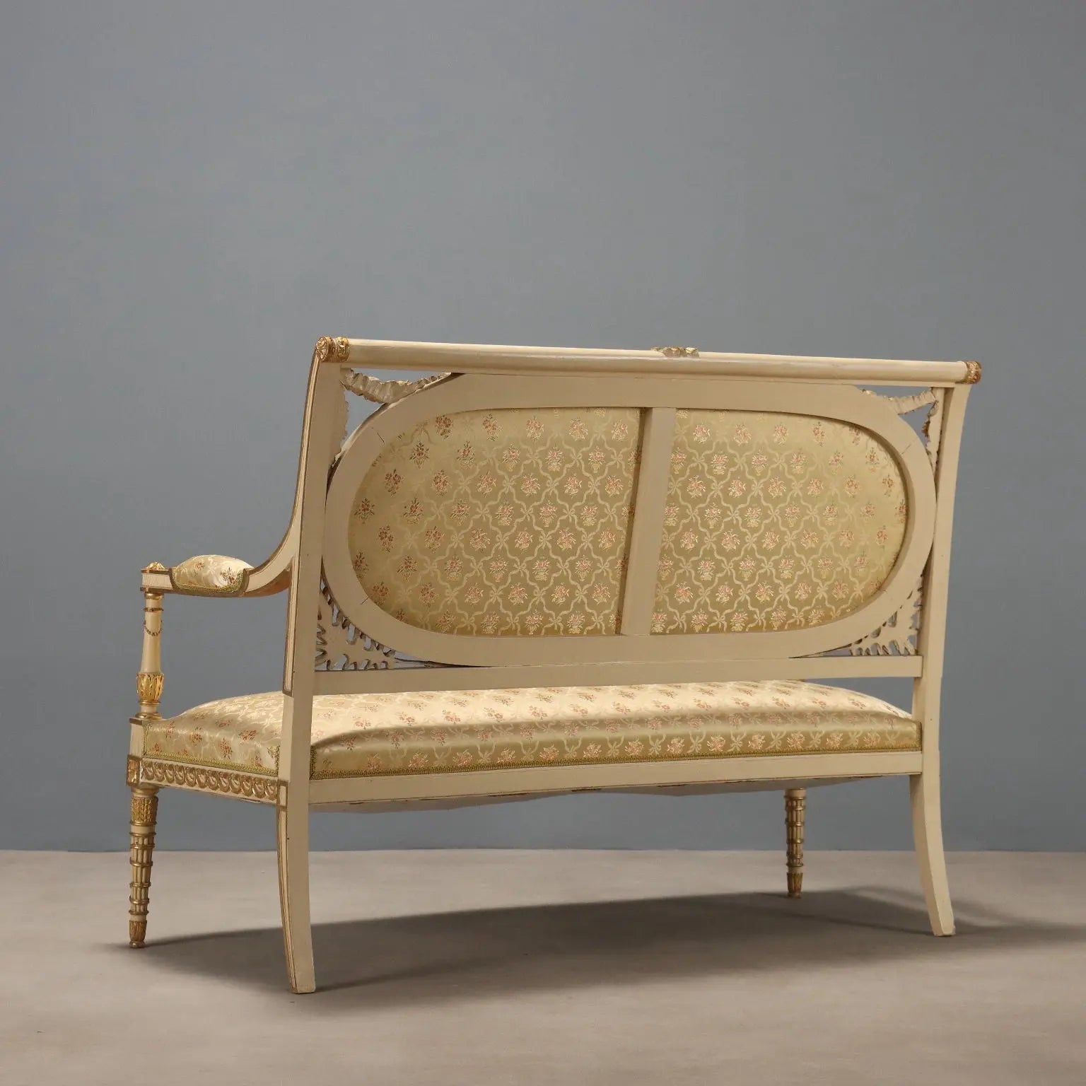 Antique Sofa Neoclassical Style Lacquered Wood Italy XIX Century - Italy, Late XIX Century | Antiques | Seating