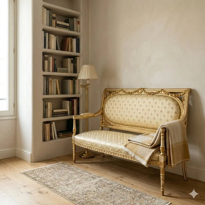 Antique Sofa Neoclassical Style Lacquered Wood Italy XIX Century - Italy, Late XIX Century | Antiques | Seating