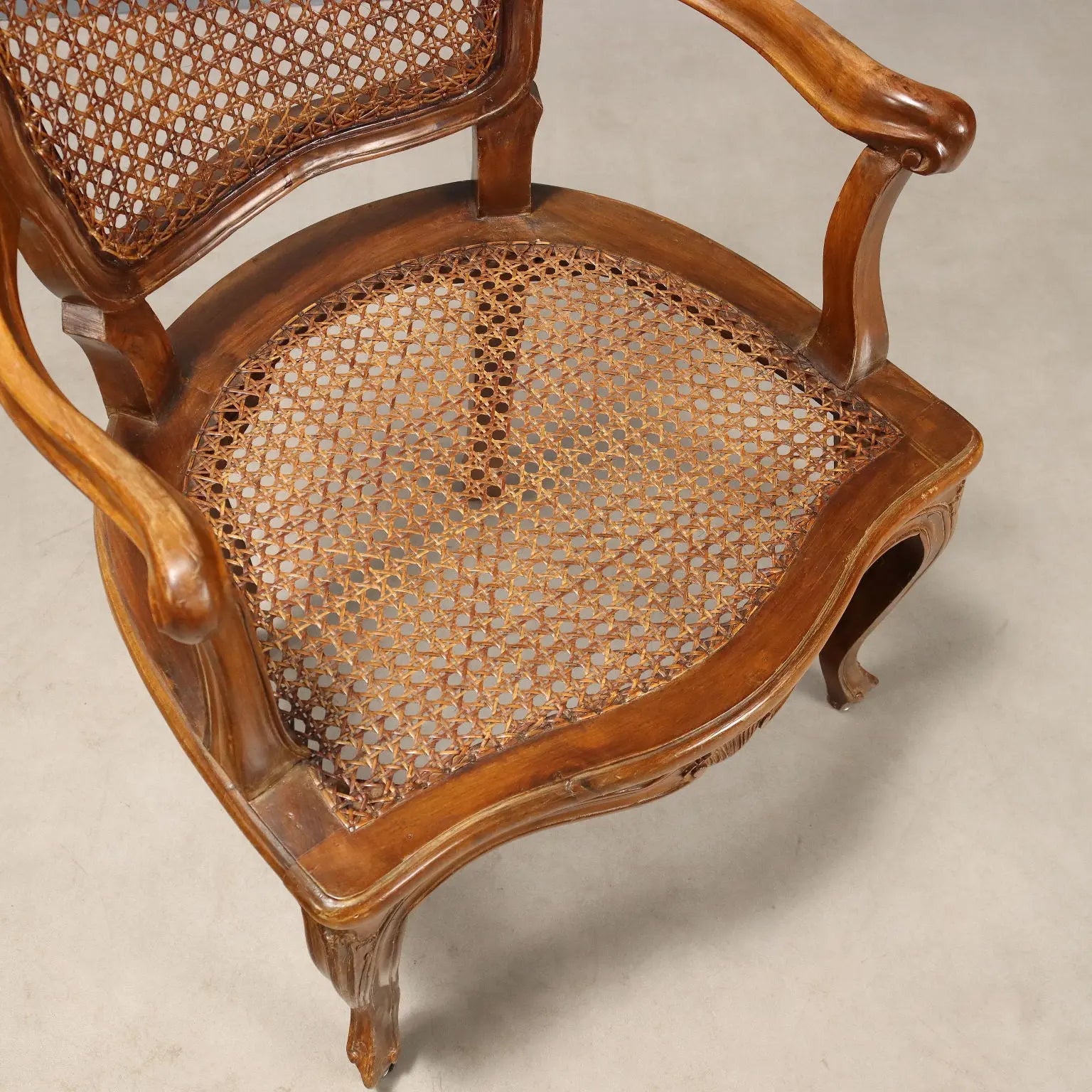 Antique Armchairs Baroque Style Walnut Fabric XIX Century - Italy, Late XIX Century | Antiques | Seating