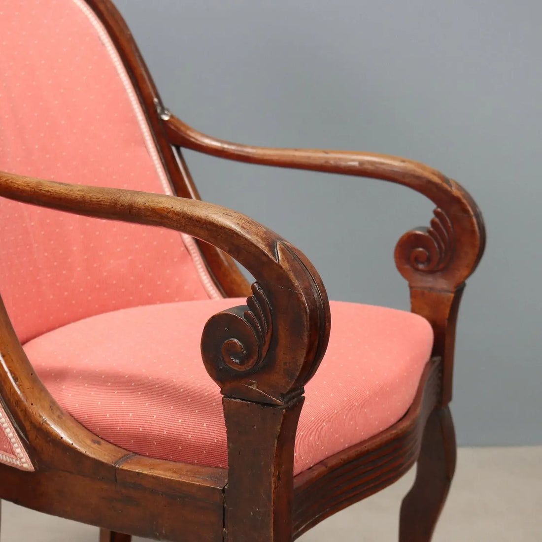 Antique Armchairs Restoration Walnut Padding XIX Century