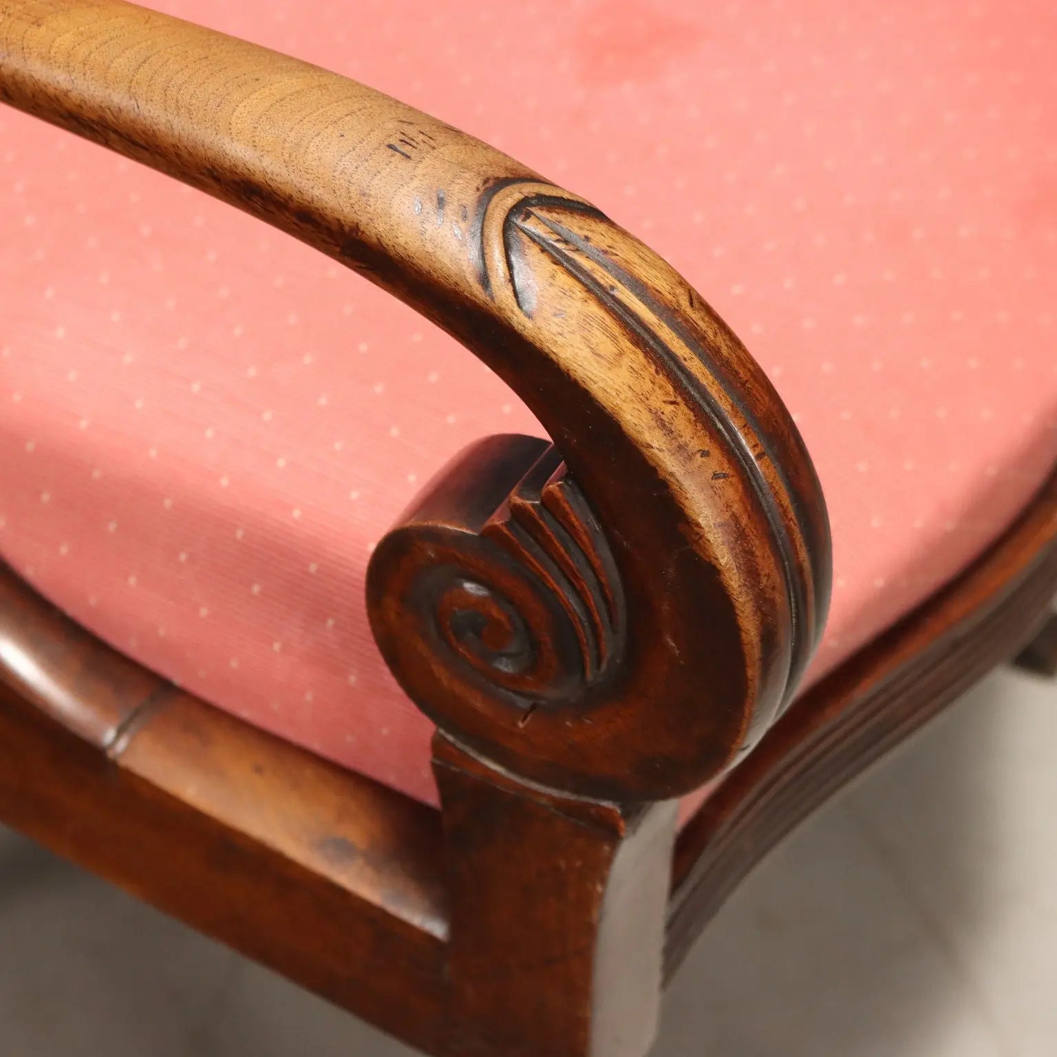 Antique Armchairs Restoration Walnut Padding XIX Century