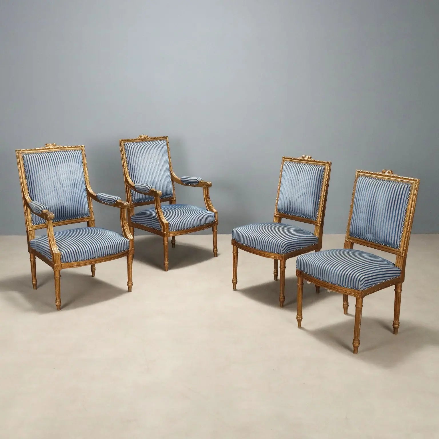 Antique Chairs and Armchairs Neoclassical Style Wood XIX Century