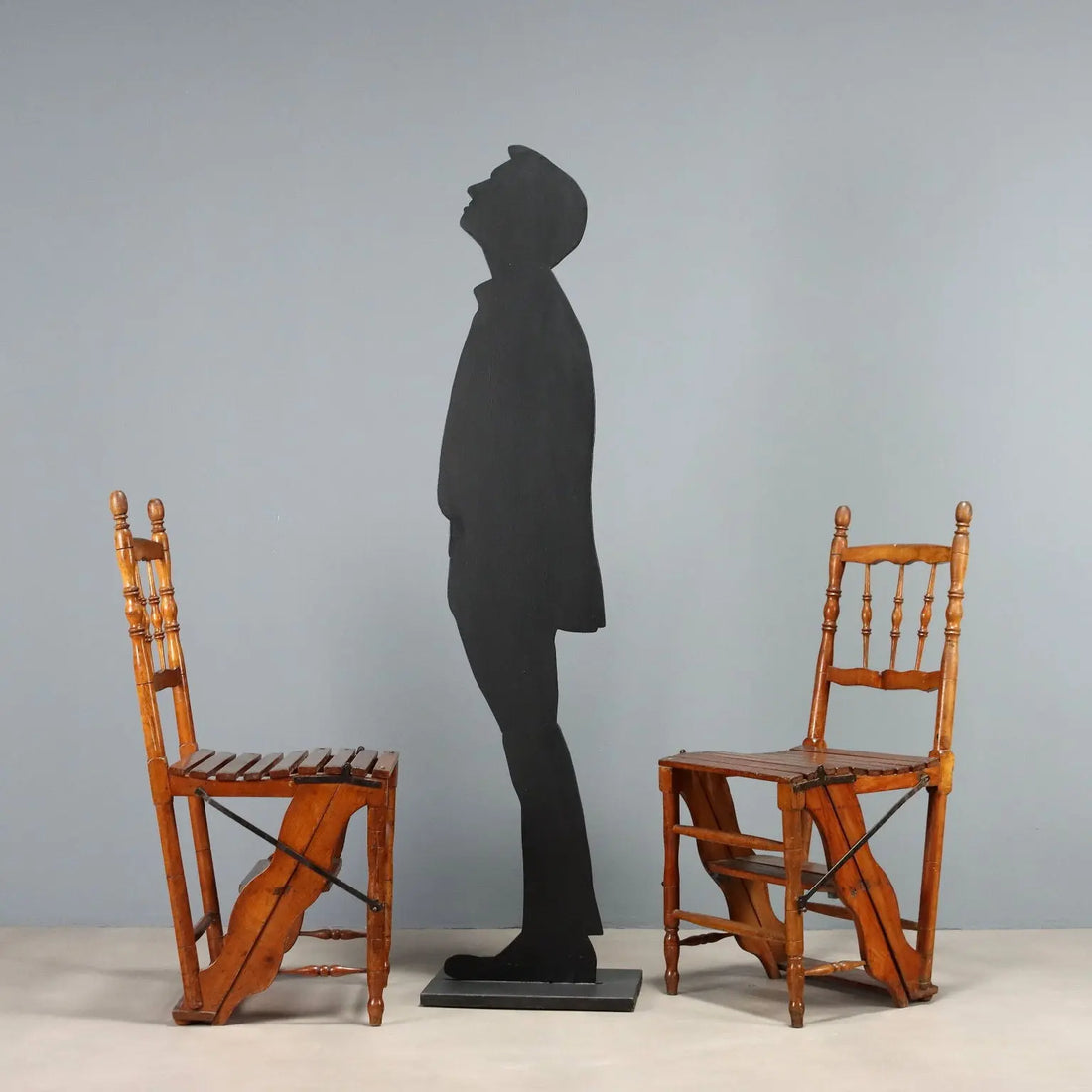 Antique Chairs Cherrywood Padding Ladder Italy XIX Century - Italy, Late XIX Century | Antiques | Seating