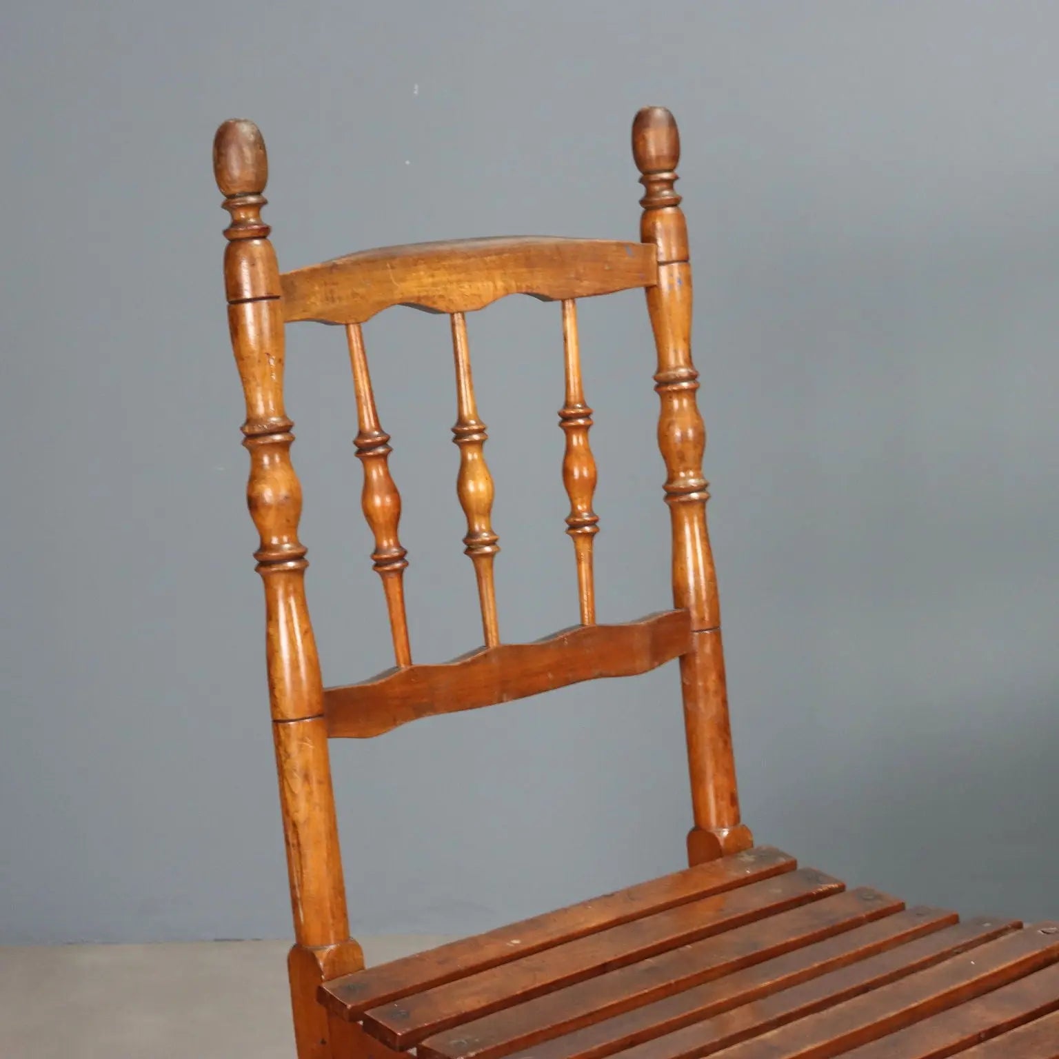 Antique Chairs Cherrywood Padding Ladder Italy XIX Century - Italy, Late XIX Century | Antiques | Seating