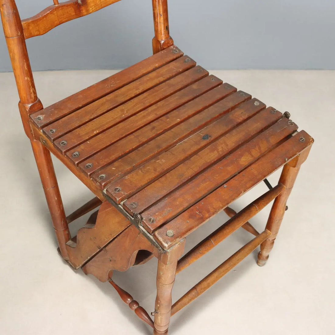 Antique Chairs Cherrywood Padding Ladder Italy XIX Century - Italy, Late XIX Century | Antiques | Seating