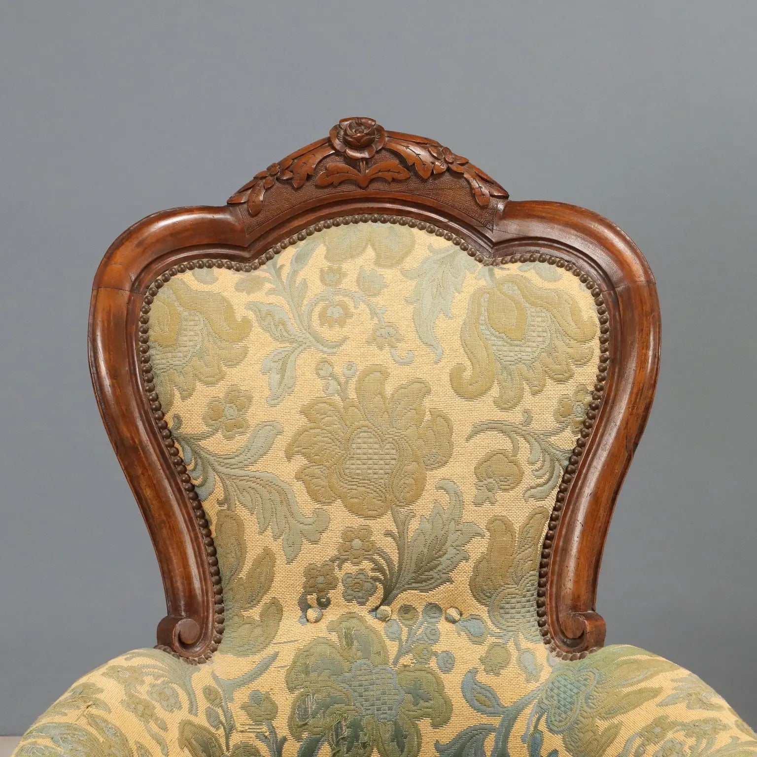 Luigi Filippo Walnut Armchairs - 19th Century Italy