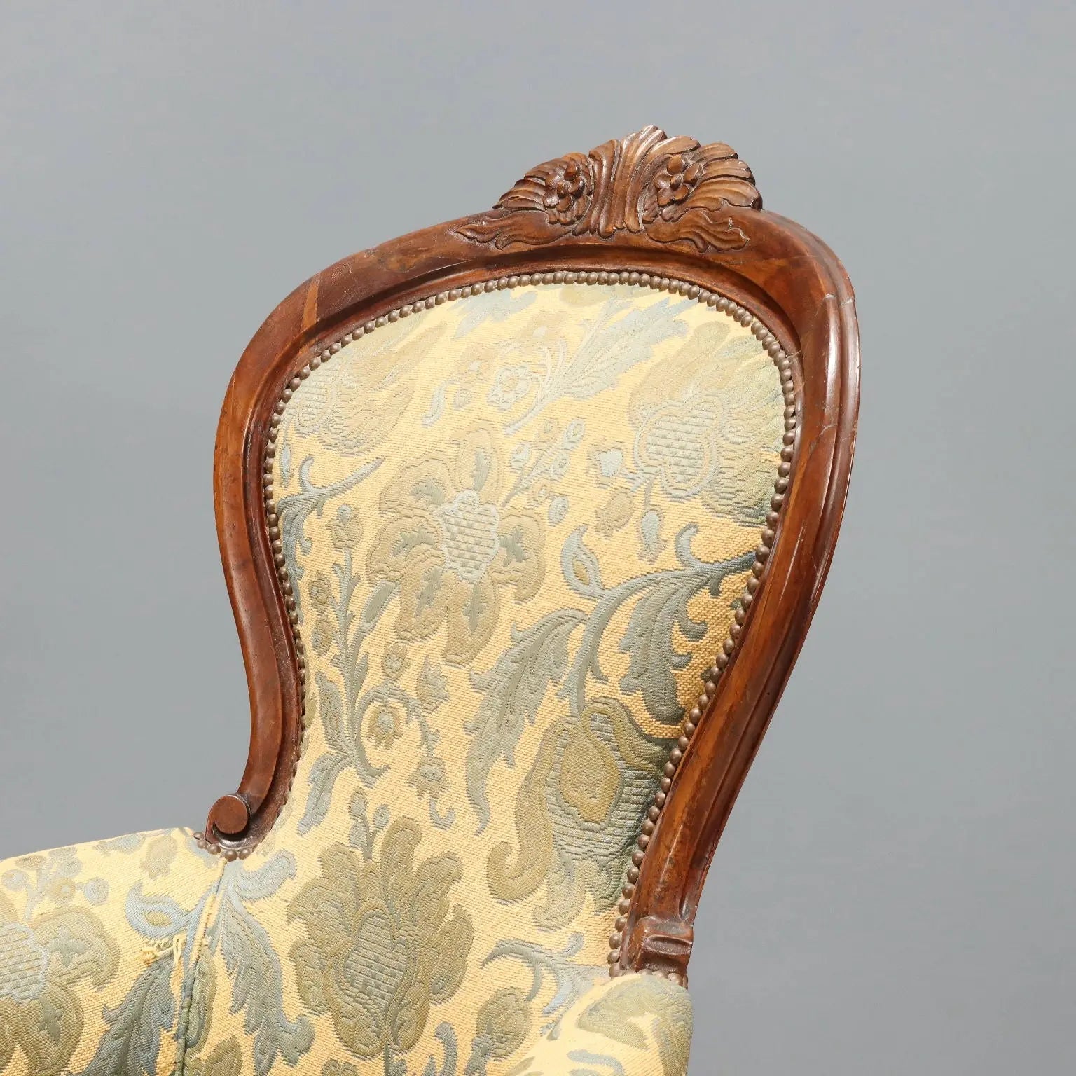 Luigi Filippo Walnut Armchairs - 19th Century Italy