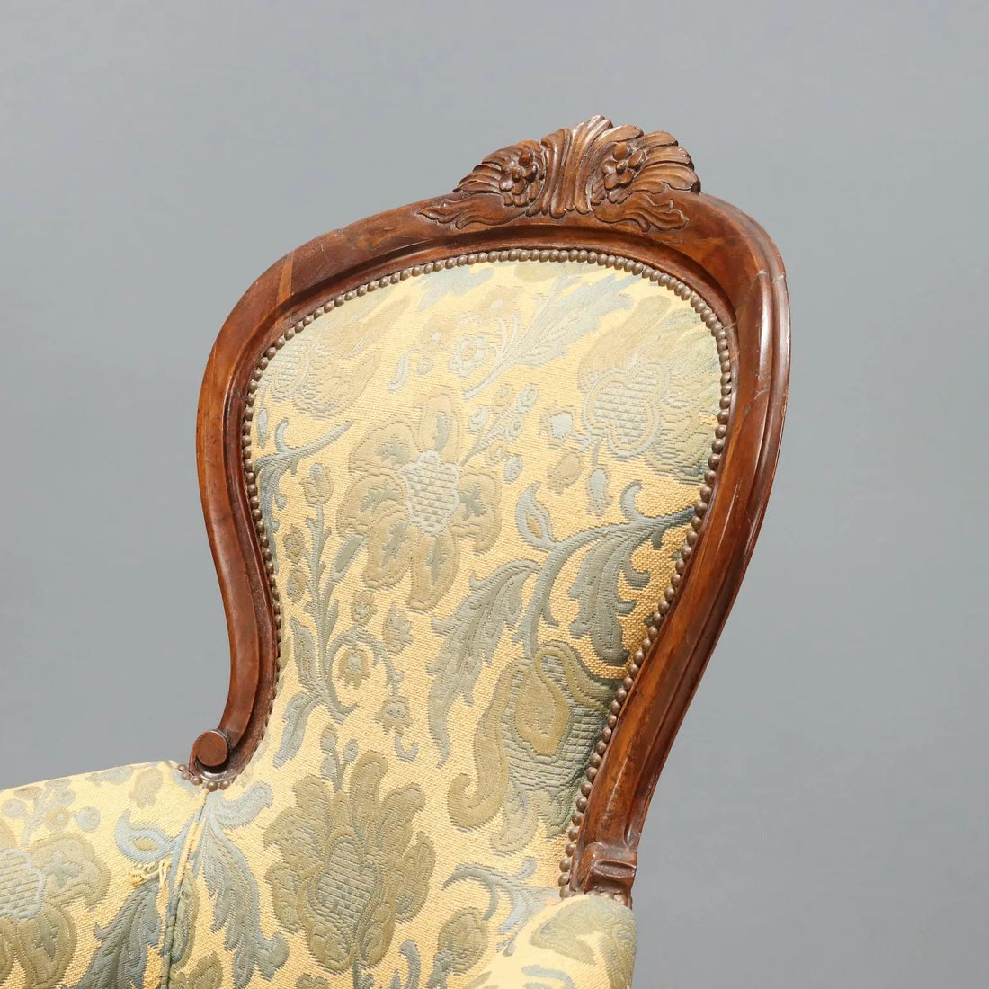 Luigi Filippo Walnut Armchairs - 19th Century Italy