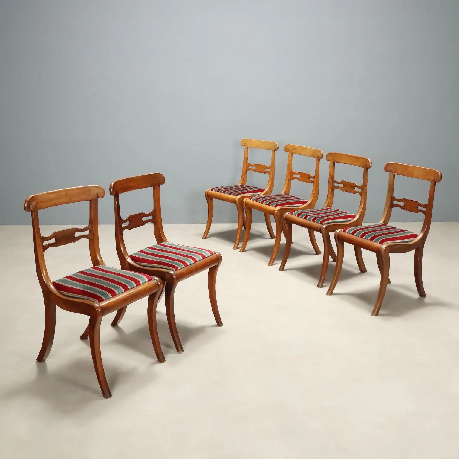 Antique Walnut Chairs - Italy 19th Century