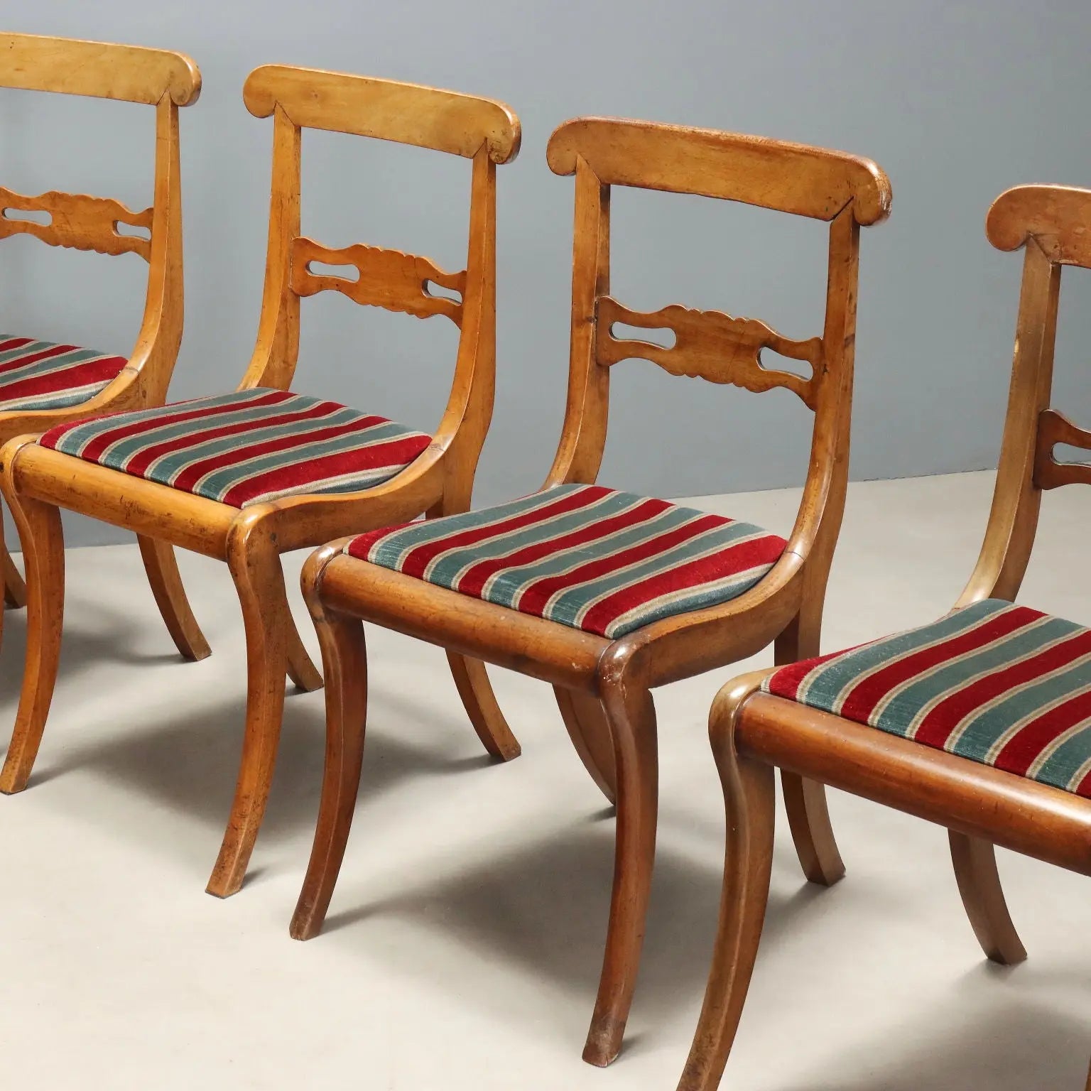 Antique Walnut Chairs - Italy 19th Century