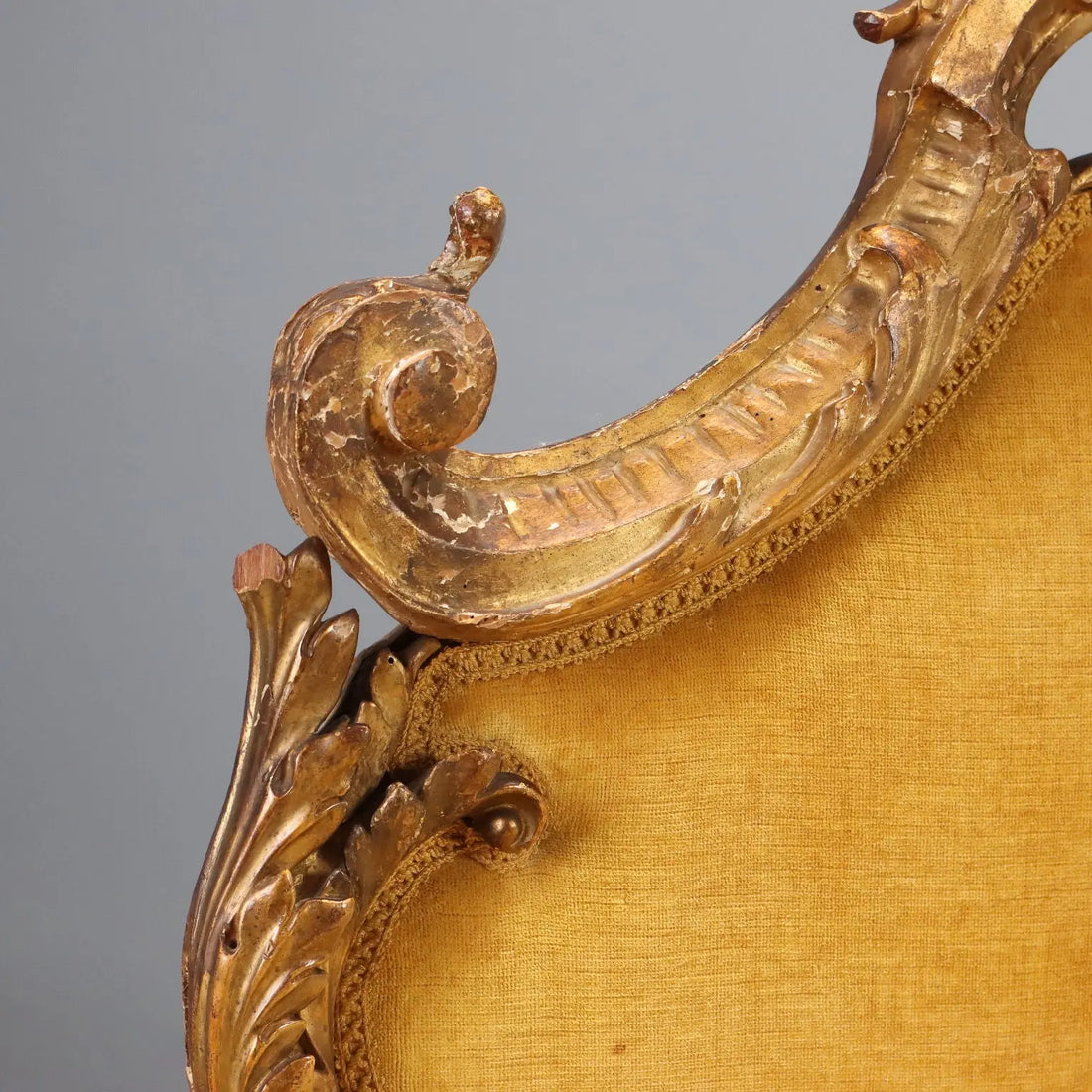 Eclectic Gilded Wood Sofa, Italy 19th Century