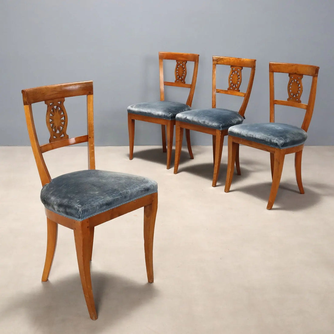 Empire Cherry Chairs - Italy 19th Century