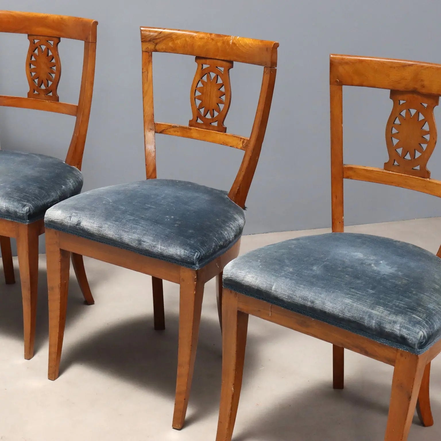 Empire Cherry Chairs - Italy 19th Century