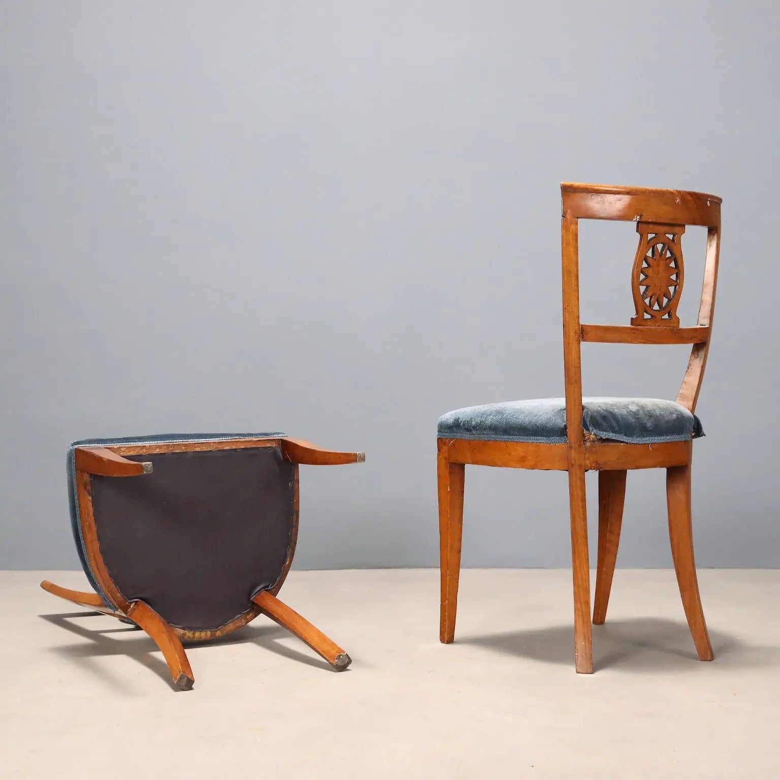 Empire Cherry Chairs - Italy 19th Century