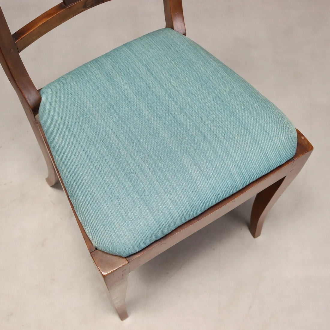 Antique Empire Chairs Walnut Fabric Italy XIX Century