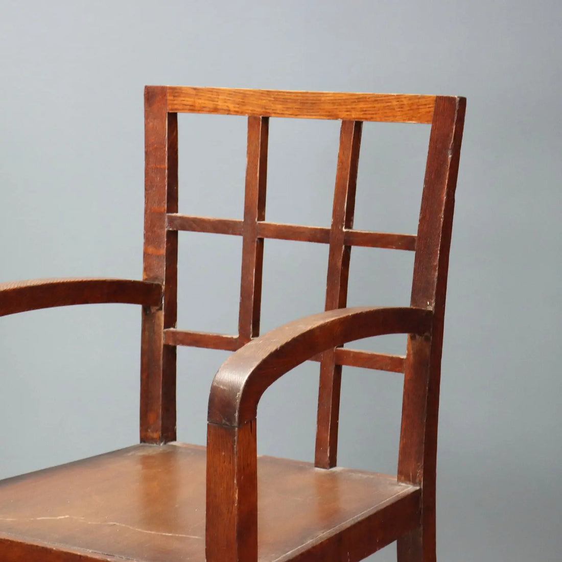 Antique Art Deco Armchairs Oak Italy XX Century